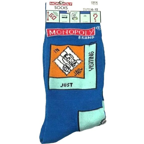 *3/$15* Monopoly Crew Socks - Picture 1 of 2